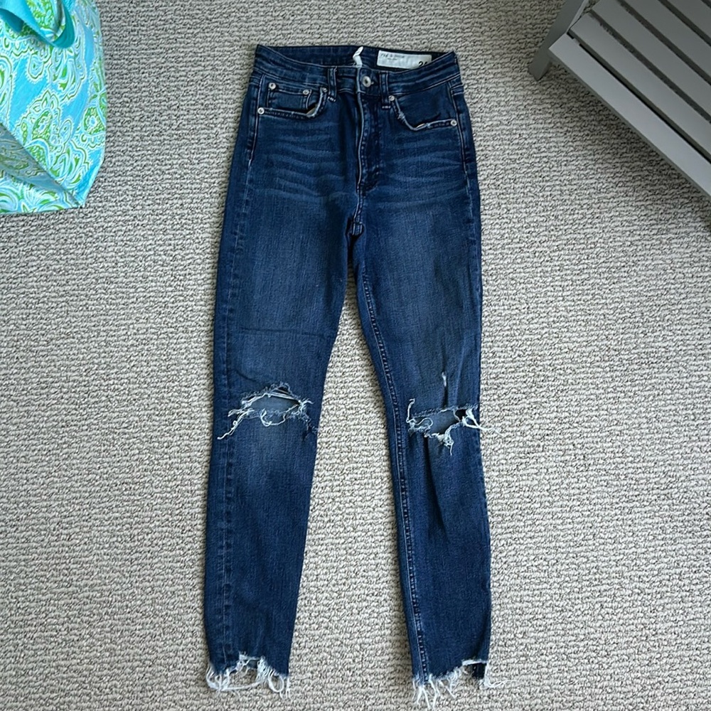 Rag & Bone Nina High Rise Ankle Skinny Jeans